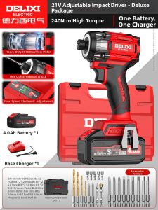 DELIXI | Cordless Brushless Impact Screwdriver Lithium Battery