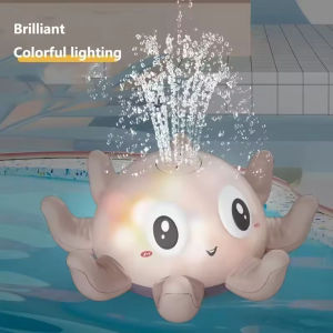 Electric Octopus Whale Baby Bath Toys Automatic Sensing Squirting Water Spray Water Shower Toys for Kids Bath with LED Light