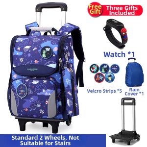 KABUYOUSI | Detachable Six-wheel Climbing Stair Backpack for Girls Grade 1-4