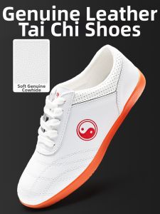 WUYINXIANG | New Men Women Tai Chi Shoes Genuine Leather & Cowhide Sole