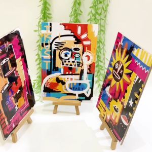HIASAN DINDING SIMPLE 20X30 ABSTRAK ARTISTIK EXPRESIONISM Y2K WALLDECOR NUANSA ABSTRACK EXPERISIONISM PAINTING STREETART COLOURFULL Y2K STYLE HIASAN DAN PAJANGAN RUMAH AESTHETIC KEKINIAN