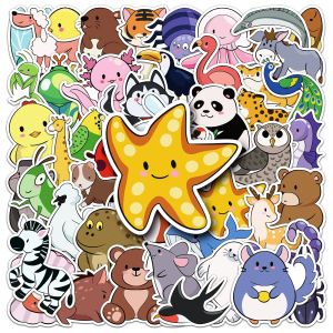 50-100PCS Cartoon Stick Figure Animal Stickers Hand drawn Cute Waterproof Decals for Stationery Skateboard Water Bottle Notebook