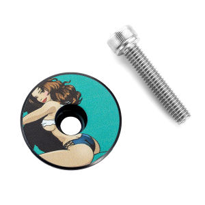 Nắp Trên Tay Lái Xe Đạp Nhẹ 1-1/8 Inch Hợp Kim Nhôm Kèm Bu Lông Dành Cho Xe Đạp Đường Trường Và Xe Đạp Địa Hình MTB Phụ Kiện Tay Lái.
