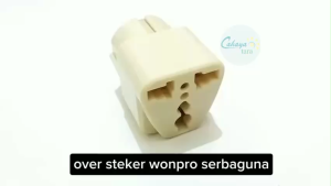 Over Steker Wonpro Serbaguna Wanpro Colokan Kaki 3 ke Kaki 2