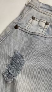 GASSIX COMPANY - Celana jeans sobek pendek pria dewasa size 28 29 30 31 32 33 warna abu abu distro