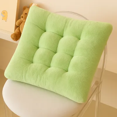 Thickened Plush Office Chair Cushion Anti-Slip Soft Butt Pad Home Decor Square Shape Modern Simple Style for Home And Office