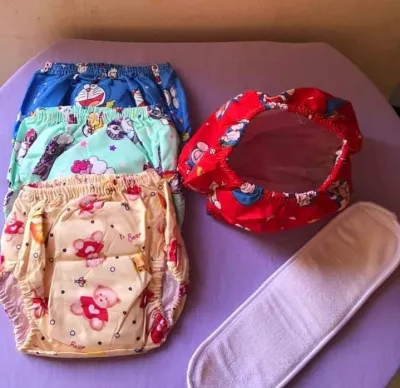 clody bayi 6 pcs paket hemat/ popok bayi cuci ulang model celana