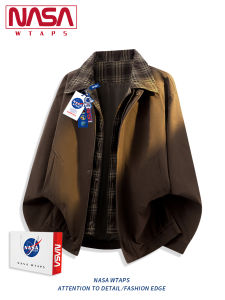 NASA WTAPS | Plaid Patchwork Workwear Jacket Stylish Fall New False Two-Piece