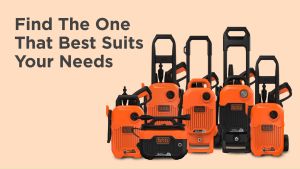 Black + Decker 110 Bar Pressure Washer Water Jet (1400W)  BEPW1600L-XD