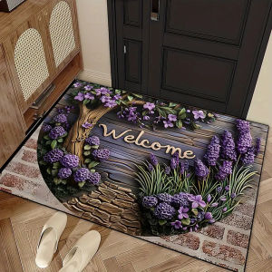 VIKAMA Luxury Half Round Entry Door Floor Mats Home Bedroom Carpet Bathroom Toilet Dirty Resistant Carpet Kitchen Floor Mats
