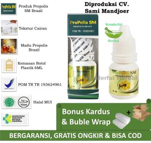 Propolis SM Propolis Brazil Golden With Nano Technology Asli 100% Original dan Berkualitas Brazilian Propolis Untuk Berbagai Macam Penyakit Aman dan Alami Bergaransi Resmi Terpercaya Propolis SM Brazil Terbukti
