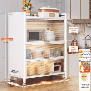 JUMEISHI | Dustproof Multifunctional Multi-level Kitchen Storage Cabinet