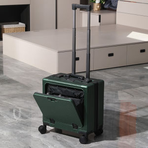 MANLVSHI | Women Front Opening New Style Cabin Luggage 18 Inch
