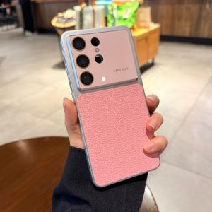 Pink Litchi Texture Anti-drop Phone Case