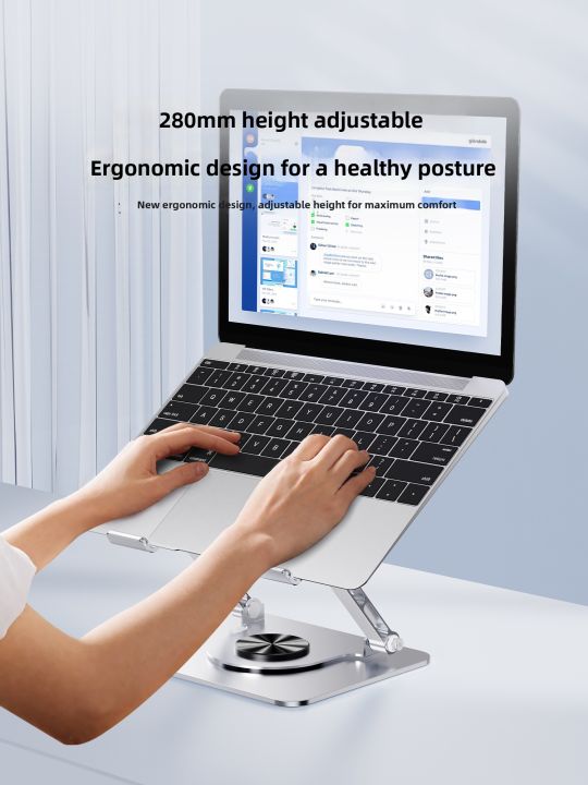 RIKSOIN%20%7C%20360%C2%B0%20Rotatable%20Adjustable%20Height%20Aluminum%20Laptop%20Stand%20-%20Image%204