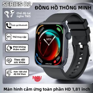 Đồng Hồ Thông Minh 2025 Dành Cho Nam Và Nữ Với Chức Năng Theo Dõi Huyết Áp & Oxy Gọi Bluetooth Thể Thao NFC Theo Dõi Sức Khỏe Màn Hình AMOLED