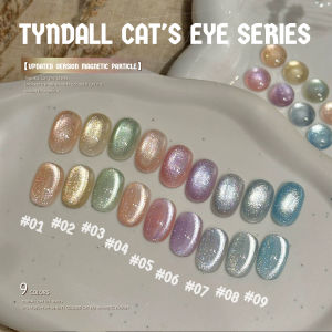 MIANEL 12ML 1-9pcs 2025 New Tyndall Cat Eye Gel Nail Polish Flash Whitening Small Light Bulb Crystal Nail Polish Colorful Nails