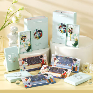 Creative Walking Card Teachers Day Gift Student Teacher Bookmark Card Set Universal Daily Use Illustration Style Single Page