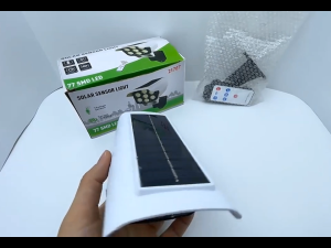 IP65 Solar Lights Outdoor With Motion Sensor Remote Controller Flood Lights Wireless Dummy Decoy Fake Security Camera for Garden