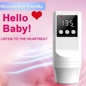 Máy Theo Dõi Thai Nhi Doppler 3.0 MHz Có Thể Sạc Lại Máy Nghe Tim Thai Điện Tử Dành Cho Sức Khỏe Bà Mẹ Phát Hiện Siêu Âm Chuyển Động Của Bé