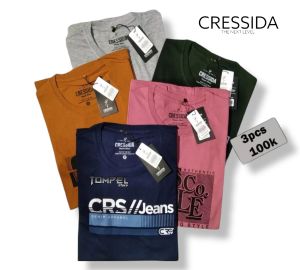 MURAH PAKET 3 PCS Kaos Cressida pria 100 3pcs | kaos pria distro bandung | kaos cressida pria terbaru | Kaos T-Shirt distro pria bandung murah bahan tebal | Kaos pria dewasa 3 pcs 100 | T Shirt Pria Casual Preimum | kaos pria keren