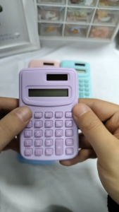 Kalkulator Mini Warna Warni Pastel 8 Digit Calculator Mini Pocket Full Color Warna Macaroon Lucu Kalkulator Portable Praktis Untuk Anak Sekolah Pelajar Mahasiswa Belajar Ujian Kantor HHG