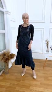 Overall Jeans Janeta / JANETA OVERALL JeansWash Denim / Janeta Overall Rok Kodok JeansWash Import / Overall Wanita Hight Quality / Pakaian Jeans Wanita Jumbo