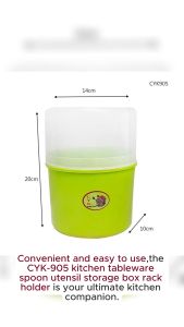 CYK-905 kitchen Tableware Spoon Utensil Storage Box Rack Holder Multifunctional SPOON HOLDER PLASTIC