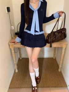 A-Line Mini Skirt Blue