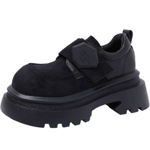 YX | British Style Loafer Shoes Thick Sole Female