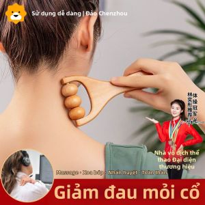 Ghế Mát Xa Gỗ Cầm Tay Lò Xo Lăn Đầu Gối Cổ Mông Đồ Dùng Chăm Sóc Sức Khỏe Tại Nhà Đồ Dùng Làm Đẹp Cơ Thể