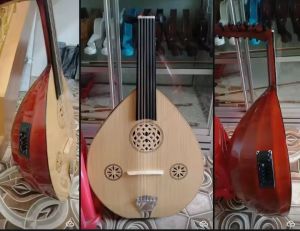gitar gambus oud elektrik pengiriman standard packing kayu
