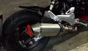 38-51mm/ 470mm/18.6 ปลายท่อมอไซค์ Silencer