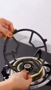 Stove Pot Holder Cast Iron Universal Rack Anti-Slip Small Pan Moka Support Ring for Gas Cooker Besi Tuang