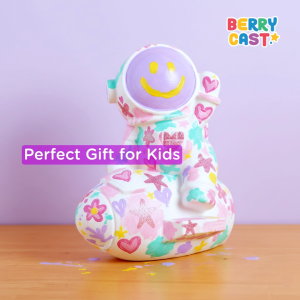 Christmas Gift for Boy DIY Astronaut Coinbank Painting Kit for Kid with Apron & Glow in the Dark Stickers