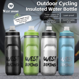 West Biking | WEST BIKING 620ml Bicycle Water Bottle 3 Layers Keep Cold&Insulated Cycling Water Bottle Leakproof Portable Squeeze Sport Kettle