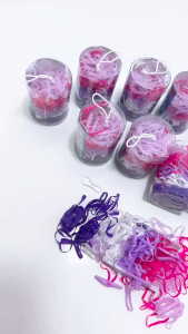 Karet jepang tabung kecil isi 12 pcs Ikat rambut karet china