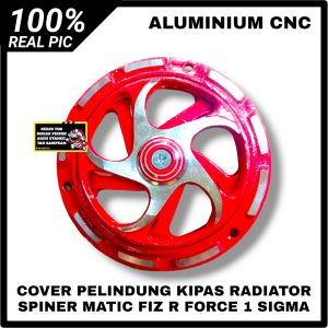 COVER PELINDUNG KIPAS RADIATOR SPINNER SPINER MESIN COVER KIPAS FIZ R FORCE 1 BEAT VESPA SCOOPY MIO VARIO NMAX AEROX