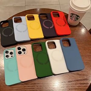 Siamcase.bkk เคสแม่เหล็กซิลิโคลนนิ่ม Magnetic Case For iPhone 16 Promax 15 Pro 14 Plus 13 12 11 เคสไอโฟน เคสกันกระแทก