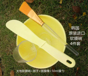 Beauty Salon Soft Mask Bowl Set Silicone Mask Bowl Mask Brush Mask Stick Spoon Beauty Tools for Facial Treatment