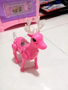 Mainan Deer Animal Kingdom Bisa Menyalah 66 005190 | Mainan Anak Rusa Baterai Bisa Jalan Di Lengkapi Lampu Dan Music Set Hadiah Cowok Cewek Musikal Mainan Robot Rusa Berjalan Lampu LED Elektrik Dan Ada Suara