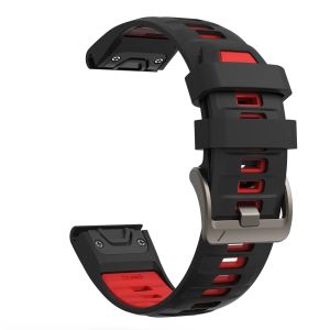 22mm 26mm Two-Tone Silicone Strap For Garmin Tactix 8 AMOLED Bracelet For Fenix 8 E 7 7X Pro 6 Epix Gen 2 Enduro 3 QuickFit Band