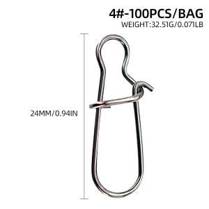 Phụ Kiện Móc Câu Cá Bằng Thép Không Gỉ ShareShark 100 Chiếc Kẹp Khóa Nhanh Dùng Cho Xoay Thùng Mồi Câu Dụng Cụ Câu Cá
