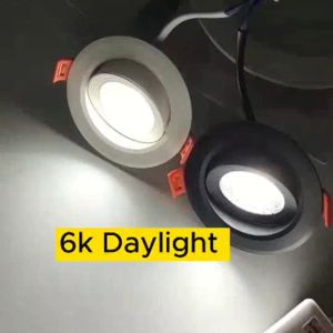 [SIRIM] LED Eyeball 3W 5W 7W Recessed Spotlight Downlight Home Lighting Ceiling Lights Down Light Lampu Siling Eye Ball White/Black Casing