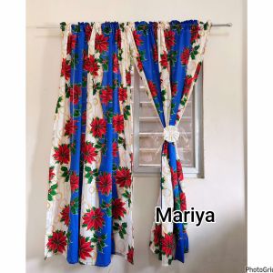Christmas holliday Curtain Window /Door  6ft and 7ft Sizes