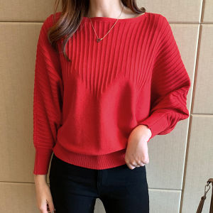 New Arrivals: Casual Striped Round Neck Long Sleeve Blouse & Knitted Sweater for Women