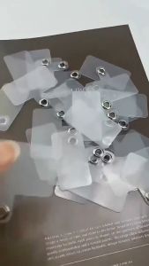 Mika Gantungan Hp Isi 100 Mika Bening Cantolan Hp Gantungan Casing Hp Mika Soft Cantolan Bening