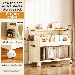 Student Child Bookshelf Storage Rack Movable