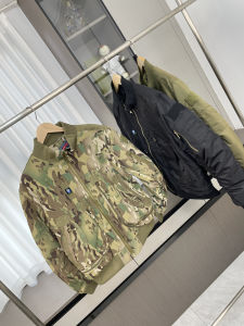 Áo Khoác MA-1 Pilot Phong Cách Pháp Cho Nam Mùa Thu Chống Gió Chống Thấm Nước Dáng Rộng Thường Ngày Dài Tay Cổ Đứng