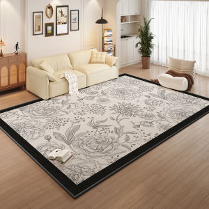 Nordic Style Floral Carpet Large Area Full Coverage Living Room Sofa Coffee Table Bedside Bedroom Floor Mat Home Use Rug